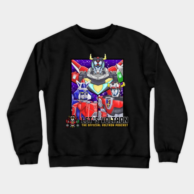 Let's Voltron by Blacky Shepherd Crewneck Sweatshirt by Let's Voltron Podcast